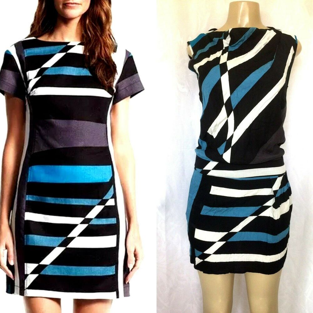 Derek Lam Design Nation striped sheath dress Mini